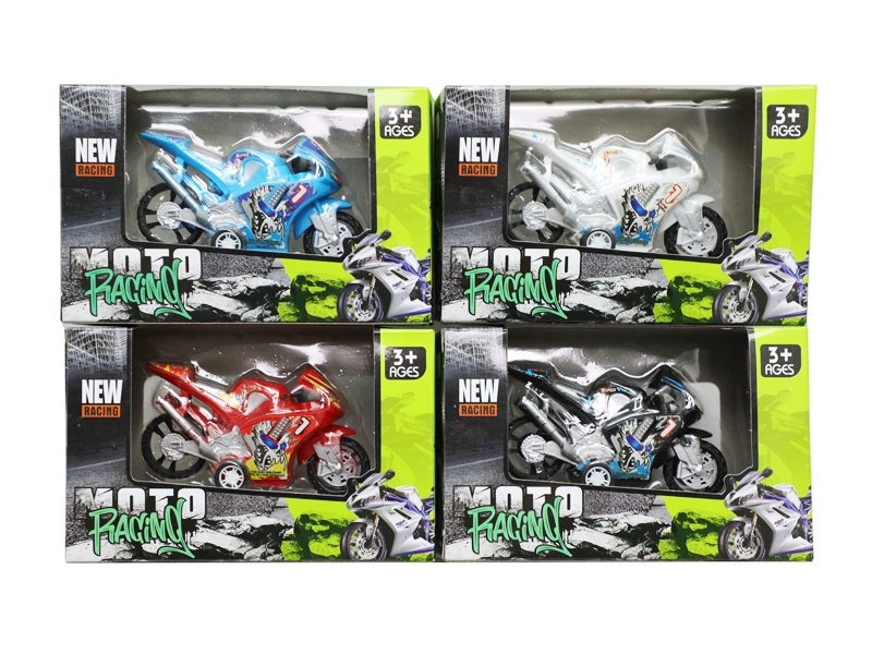 PULL BACK MOTORCYCLE，4COLOUR - HP1181045