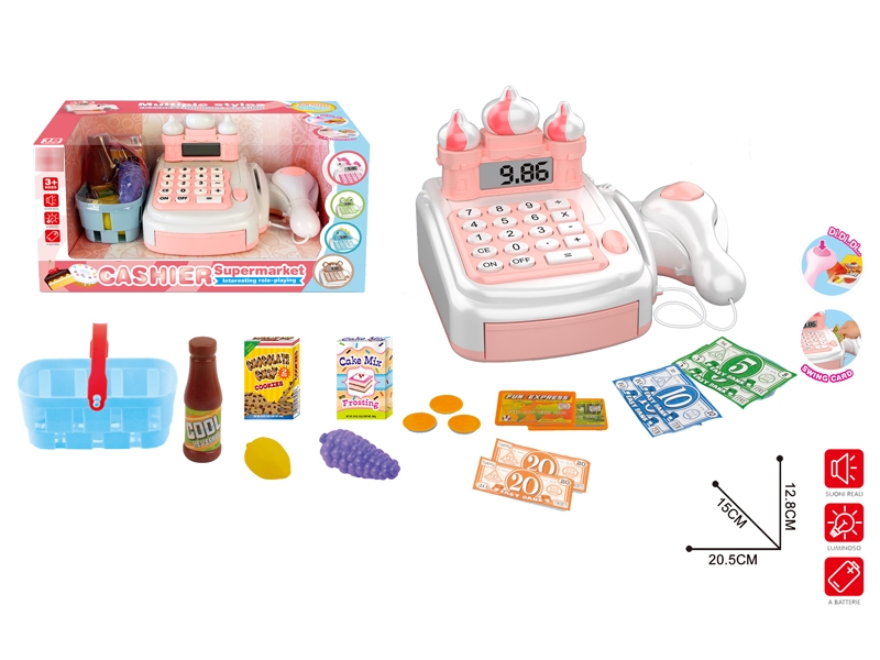 CASH REGISTER W/LIGHT & SOUND，NOT INCLUDE BATTERY - HP1181136