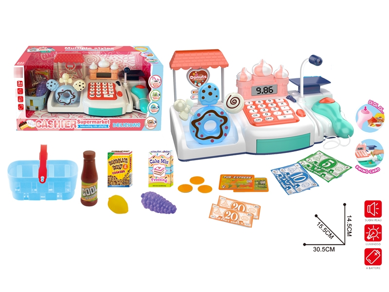 CASH REGISTER W/LIGHT & SOUND，NOT INCLUDE BATTERY - HP1181141