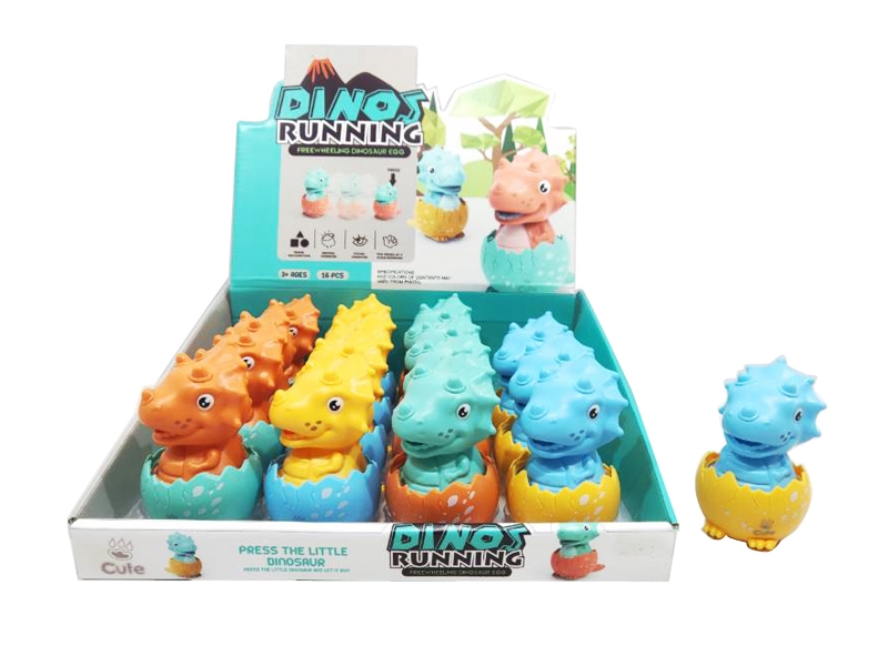 PRESS &  GO DINOSAUR EGG，16PCS/DISPLAY - HP1181284