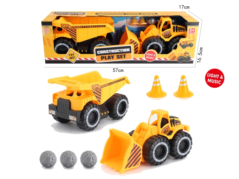 FREE WAY CONSTRUCTION CAR W/LIGHT & MUSIC - HP1181413
