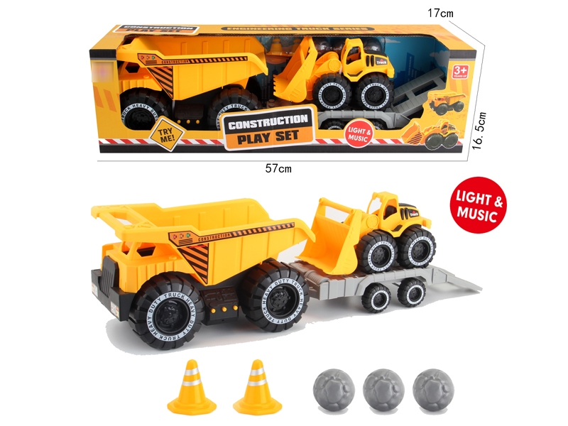 FREE WAY CONSTRUCTION CAR W/LIGHT & MUSIC - HP1181416