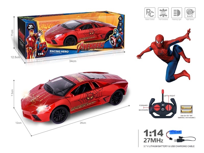 1:14 4-CHANNELS R/C CAR W/LIGHT， INCLUDED BATTERY - HP1181515