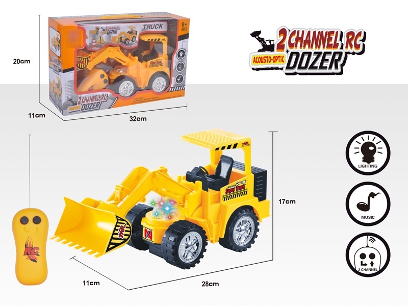 2 CHANNEL R/C CONSTRUCTION CAR W/LIGHT & MUSIC，NOT INCLUDED BATTERY - HP1181900