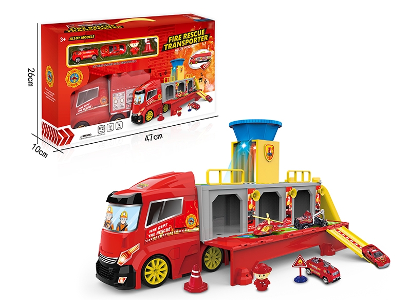 FIRE STATION PARKING LOT W/FREE WAY CARS - HP1181917
