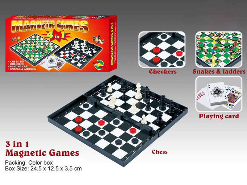 4 IN 1 MAGNETIC CHESS GAME - HP1182257