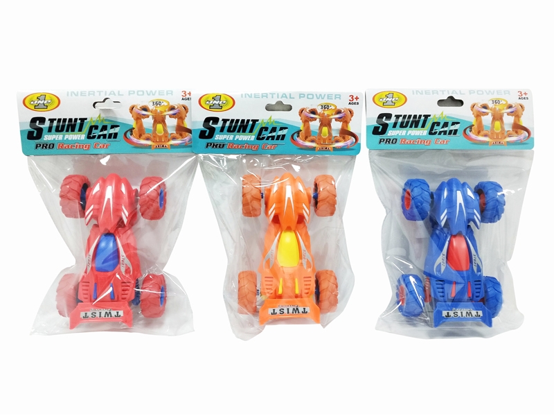 FRICTION STUNT CAR,RED/ORANGE/BLUE - HP1182306