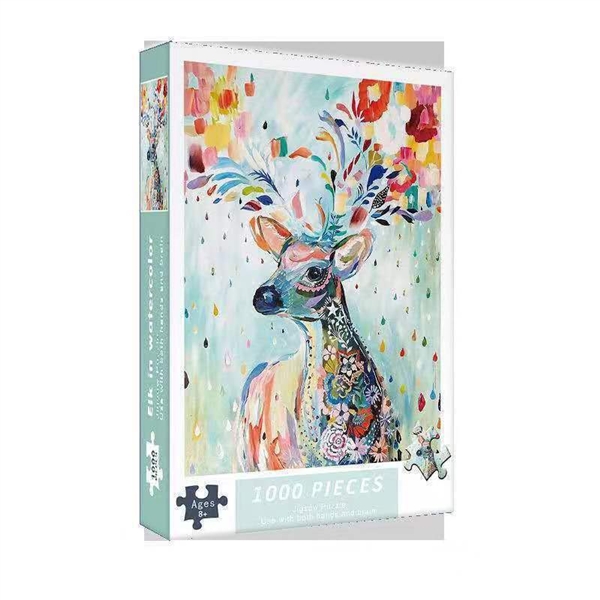 彩色麋鹿拼图（1000PCS) - HP1182896