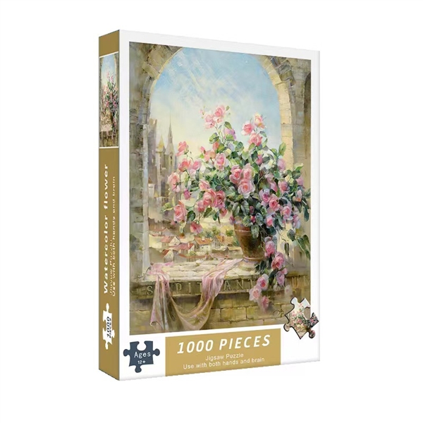 水彩鲜花拼图（1000PCS) - HP1182899