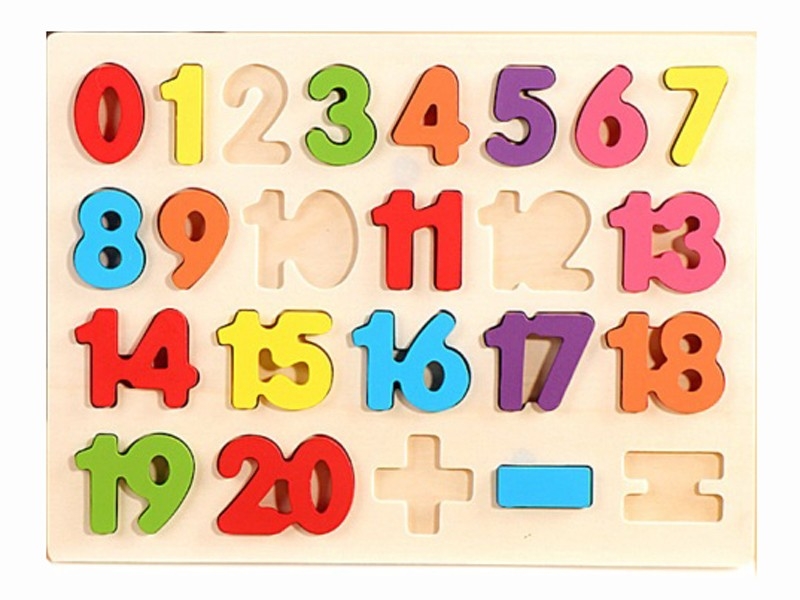 木制益智数字拼板 - HP1183001
