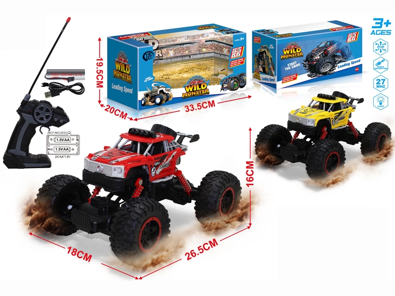 4CH RC CLIMBING CAR W/LIGHT (INCLUDED BATTERY) - HP1183112