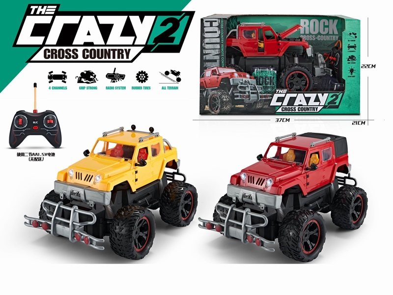 1:14 4CH PVC CLIMBING CAR W/LIGHT (NOT INCLUDED BATTERY) - HP1183126