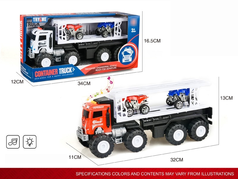 FRICTION CAR W/LIGHT & MUSIC & CAR 2PCS - HP1183247