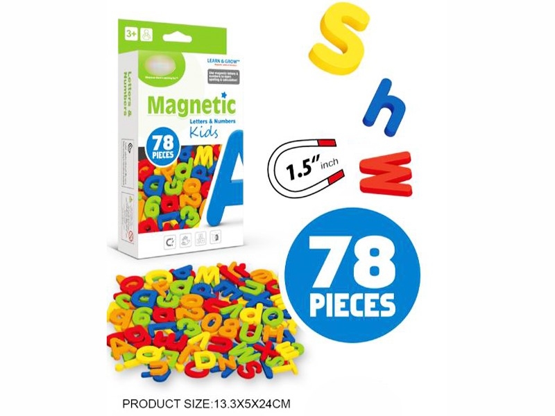 磁性字母数字卡头盒庄(1.5英寸)78pcs - HP1183260