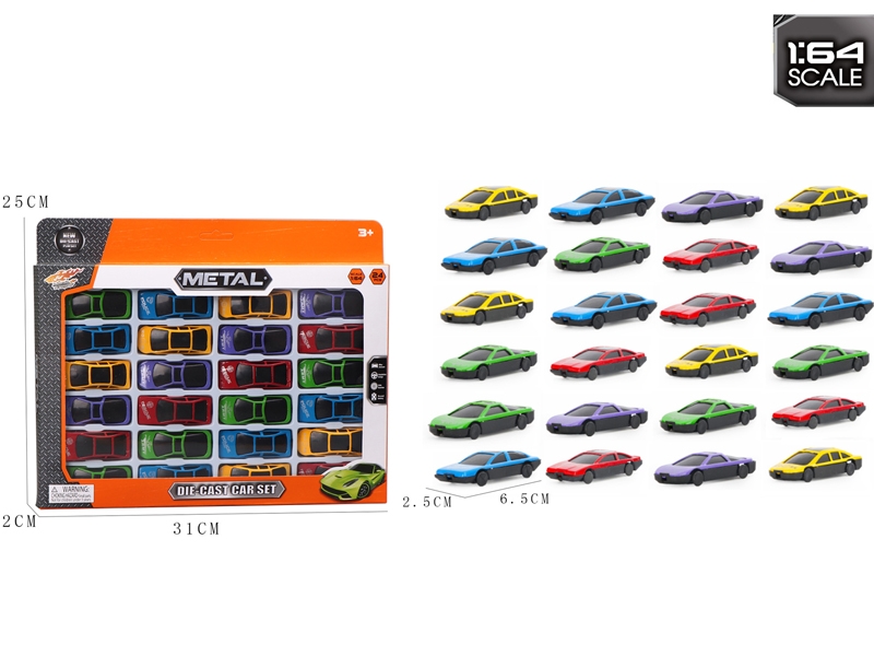 24 PCS FREE WAY DIE CAST CAR - HP1184309