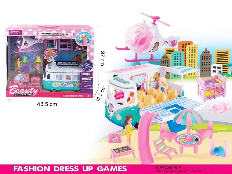 BUS W/FASHION  DOLL & ACCESSORIES - HP1184993