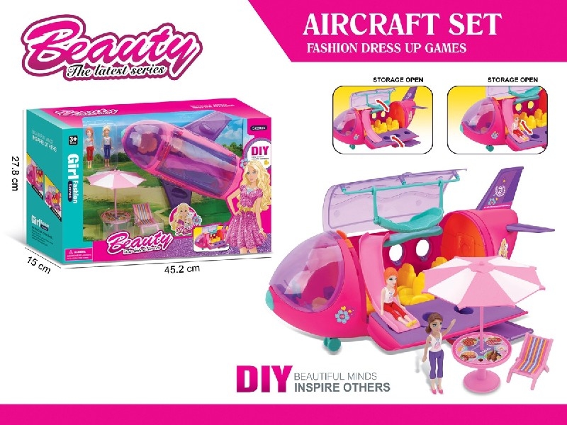 AIRCRAFT W/FASHION  DOLL & ACCESSORIES - HP1185006