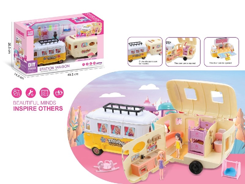 BUS W/FASHION  DOLL & ACCESSORIES - HP1185009