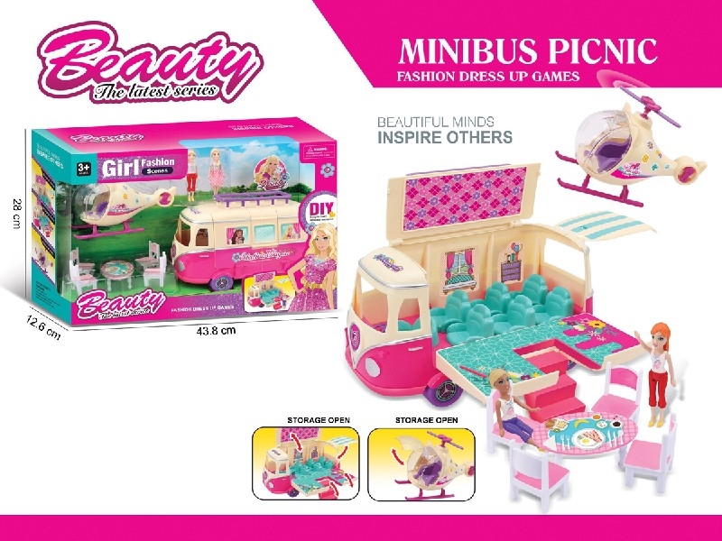 BUS W/FASHION  DOLL & ACCESSORIES - HP1185012