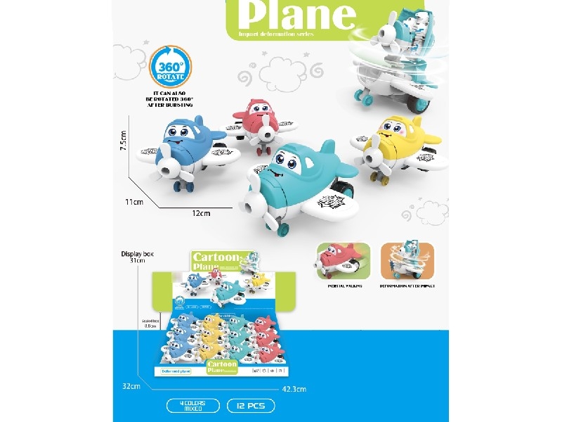 FRICTION DEFORMATION PLANE，12PCS/DISPLAY BOX - HP1185909