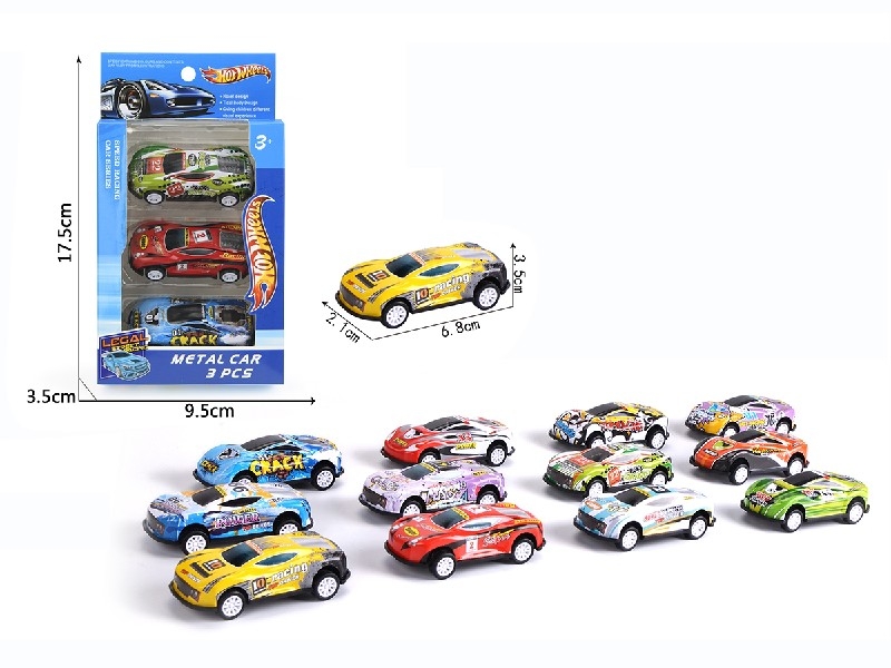 PULL BACK CAR 3PCS - HP1186699