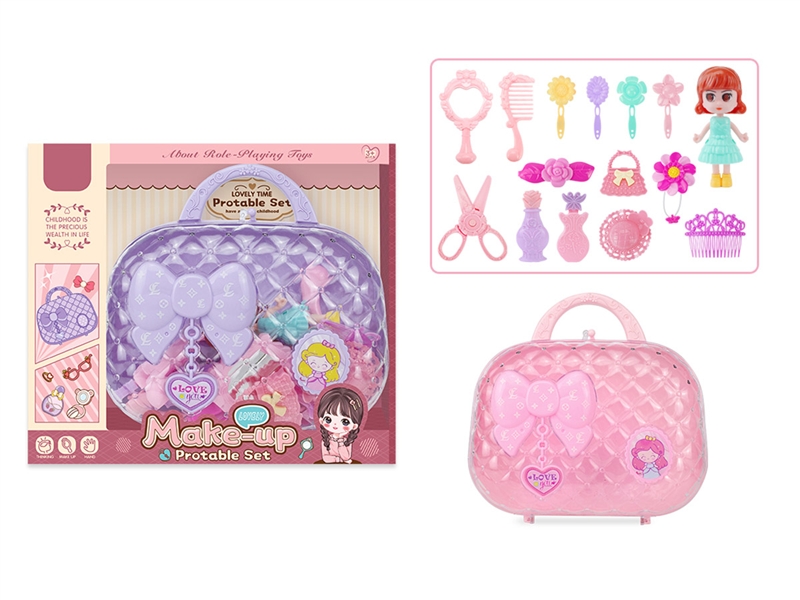 BEAUTY SET 15PCS RED/PURPLE - HP1186729