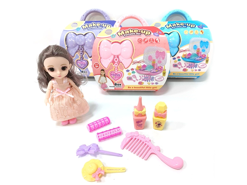 BEAUTY SET W/DOLL 7PCS 3ASST - HP1186734
