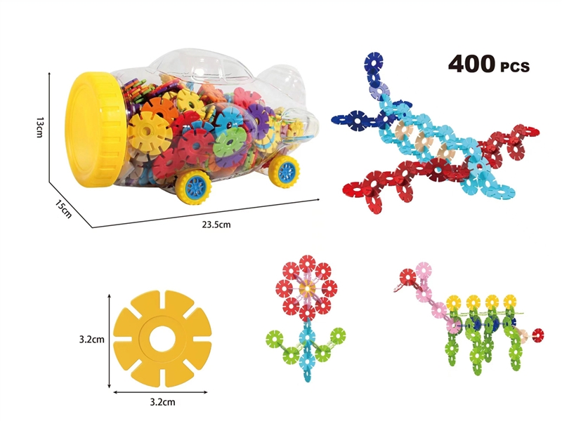 SNOW FLAKES PUZZLE BLOCKS 400PCS - HP1186859