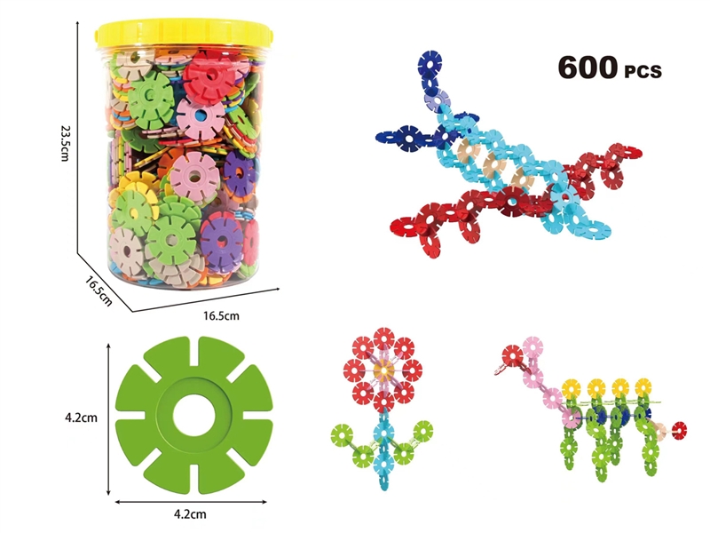 SNOW FLAKES PUZZLE BLOCKS 600PCS - HP1186861