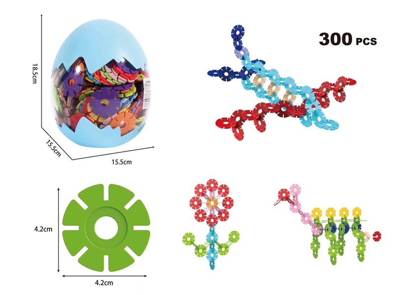 SNOW FLAKES PUZZLE BLOCKS 300PCS - HP1186862