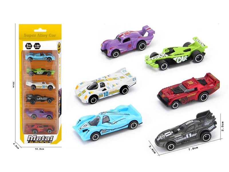 1:64 FREE WAY DIE CAST CAR 6PCS - HP1187332