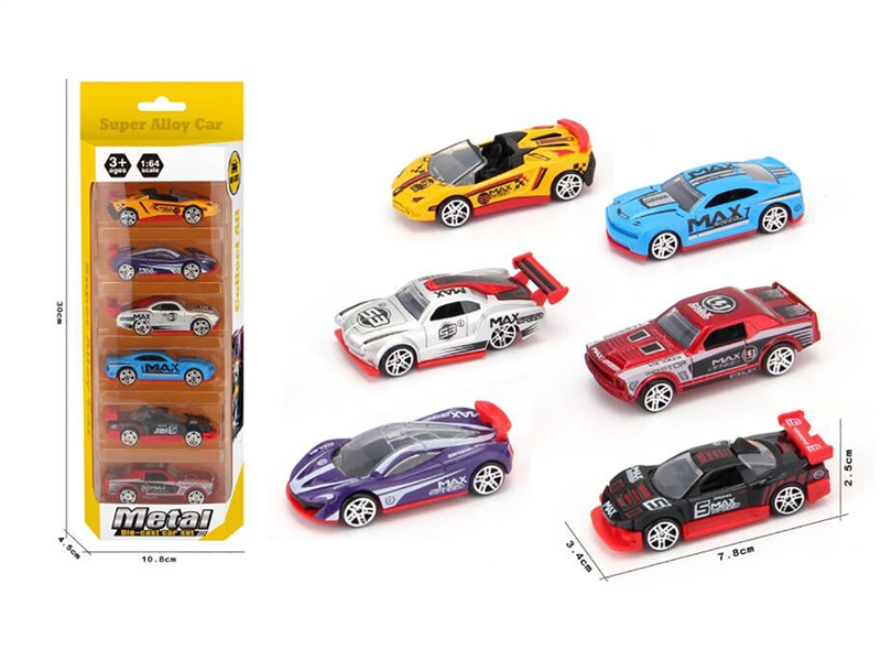 1:64 FREE WAY DIE CAST CAR 6PCS - HP1187333