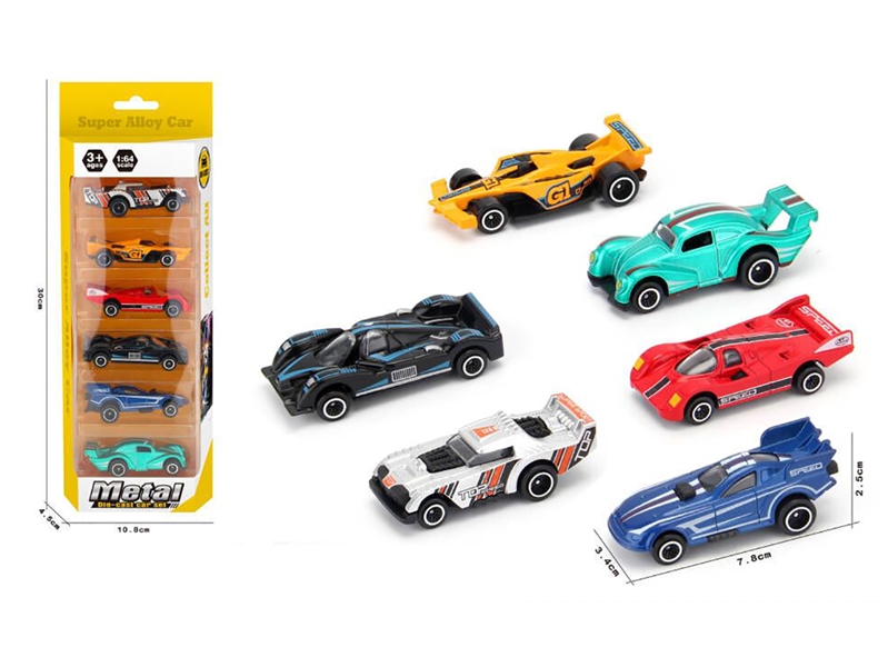 1:64 FREE WAY DIE CAST CAR 6PCS - HP1187334