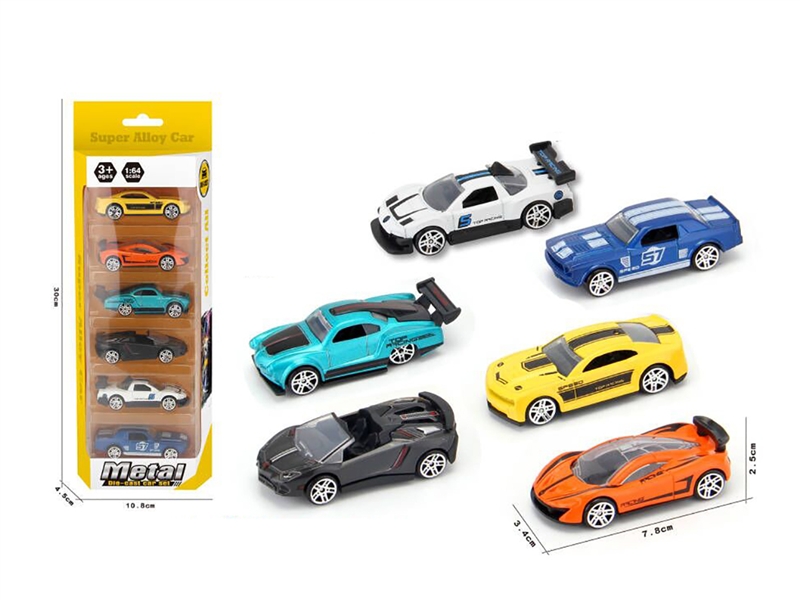 1:64 FREE WAY DIE CAST CAR 6PCS - HP1187335
