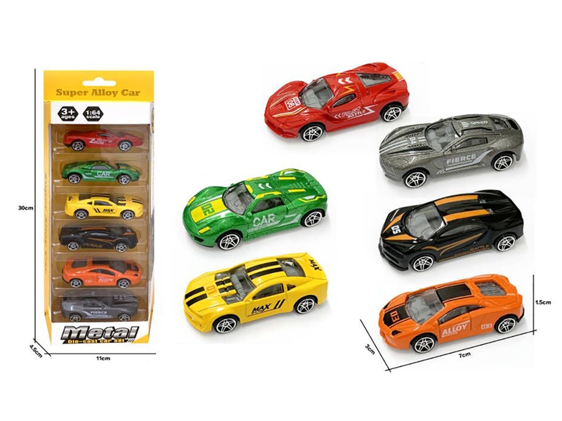 1:64 FREE WAY DIE CAST CAR 6PCS - HP1187336