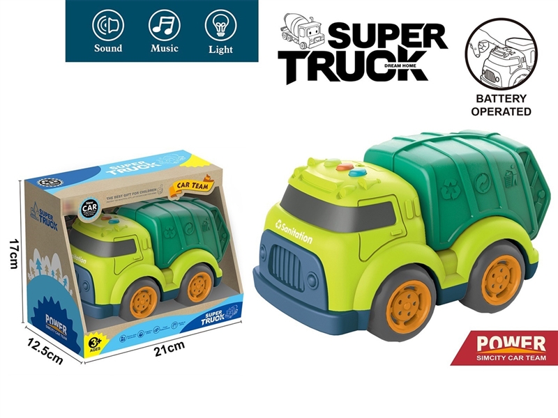FREE WAY SANITATION TRUCK W/LIGHT & MUSIC - HP1187507