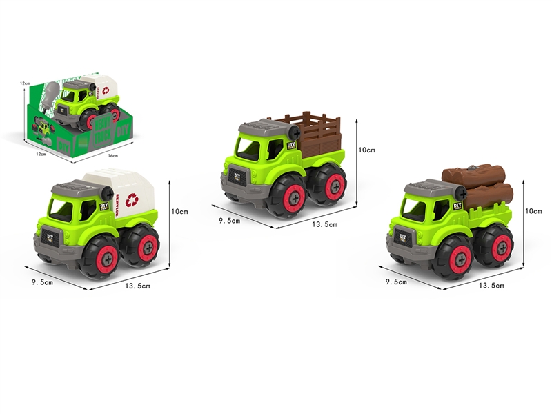 DISASSEMBLY AND ASSEMBLY OF ENGINEERING VEHICLES (SANITATION VEHICLES, CARRIER VEHICLES, LOGGING VEHICLES) - HP1188377