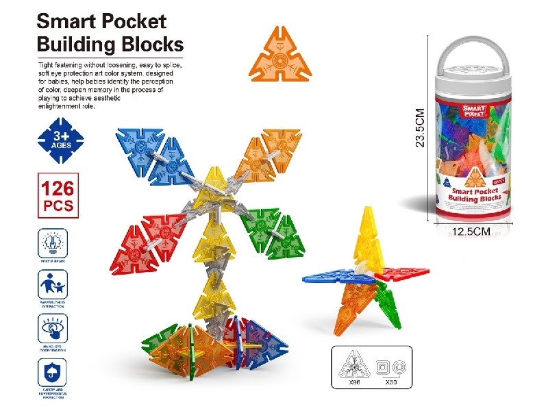 SNOW FLAKES PUZZLE BLOCKS 126PCS - HP1188461