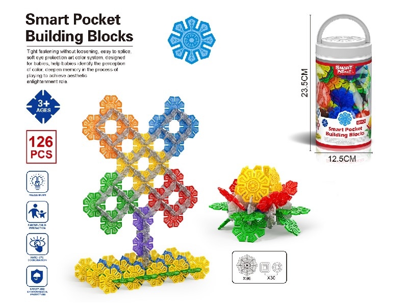 SNOW FLAKES PUZZLE BLOCKS 126PCS - HP1188466