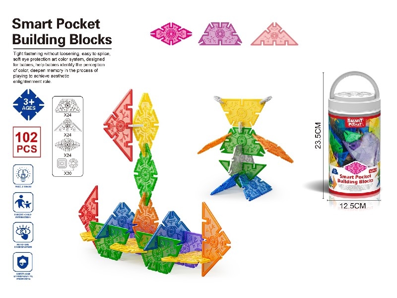 SNOW FLAKES PUZZLE BLOCKS 102PCS - HP1188469