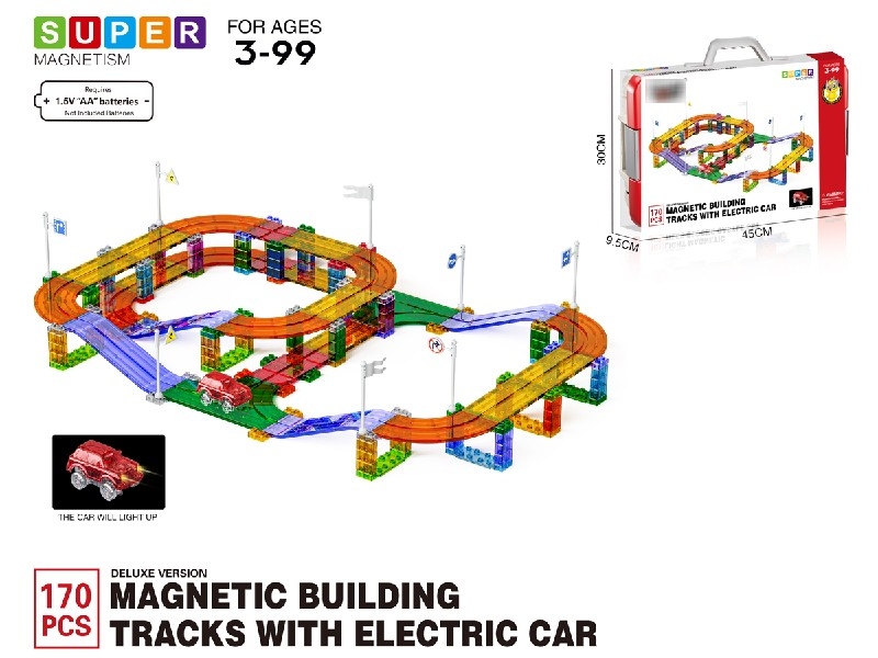 B/O CAR W/MAGNETIC BUILDING TRACK 170PCS - HP1188653