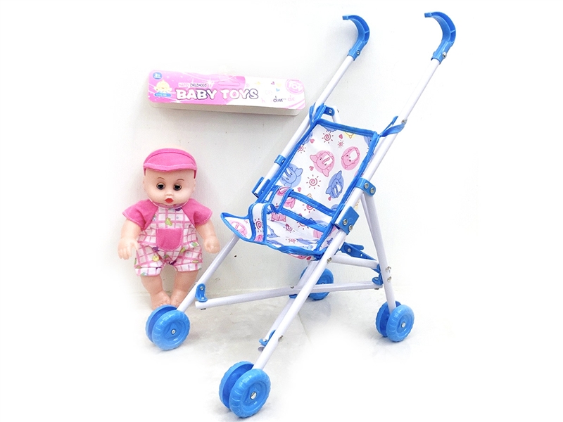 BLOW MOLD DOLL W/IC & BABY STROLLER - HP1189153