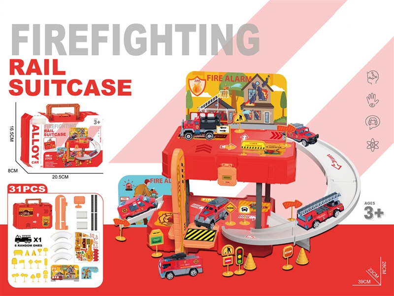 FIRE PARKING LOT SET W/DIE-CAST - HP1189340