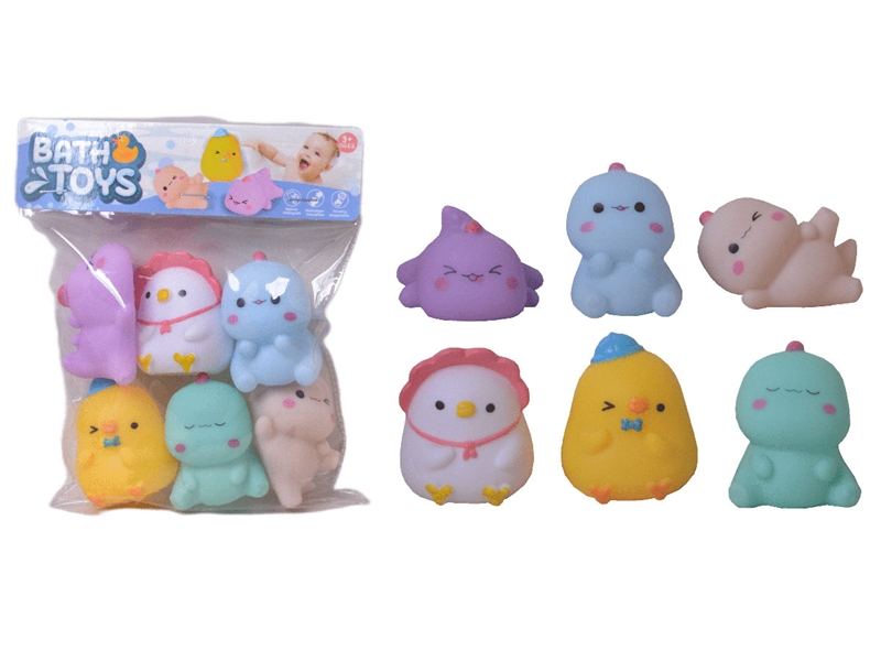 VINYL BATH TOYS 6PCS - HP1189398