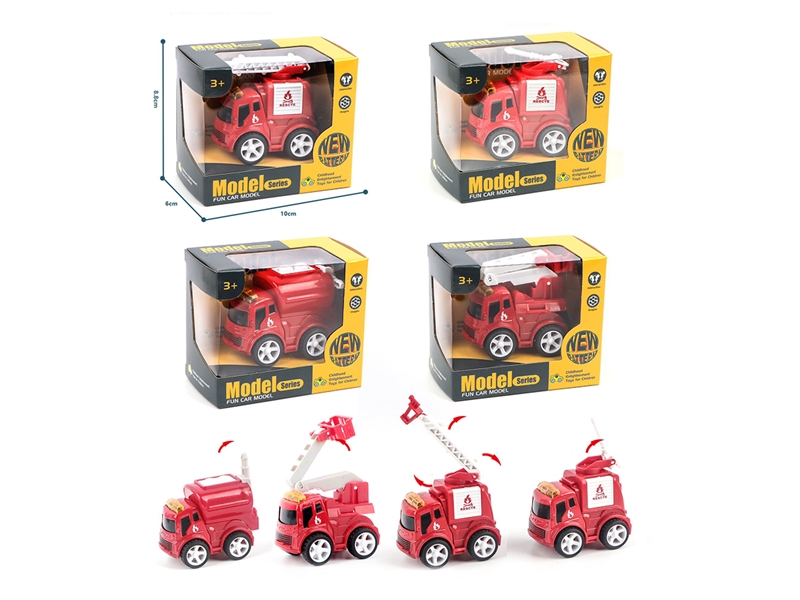 FRICTION DIE CAST FIRE TRUCK - HP1189419