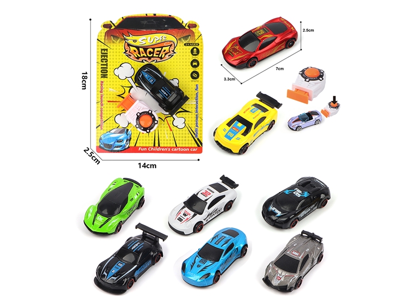 1:64 FREE WAY DIE CAST CAR W/CATAPULT,8ASST - HP1189426