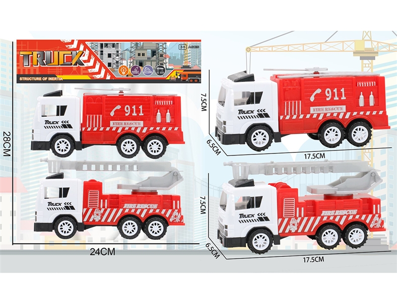 FRICTION FIRE TRUCK，2ASST - HP1189455