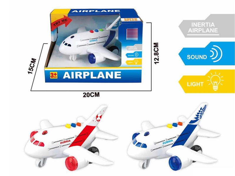 FRICTION PLANE W/LIGHT & MUSIC(RED,BLUE) - HP1189780