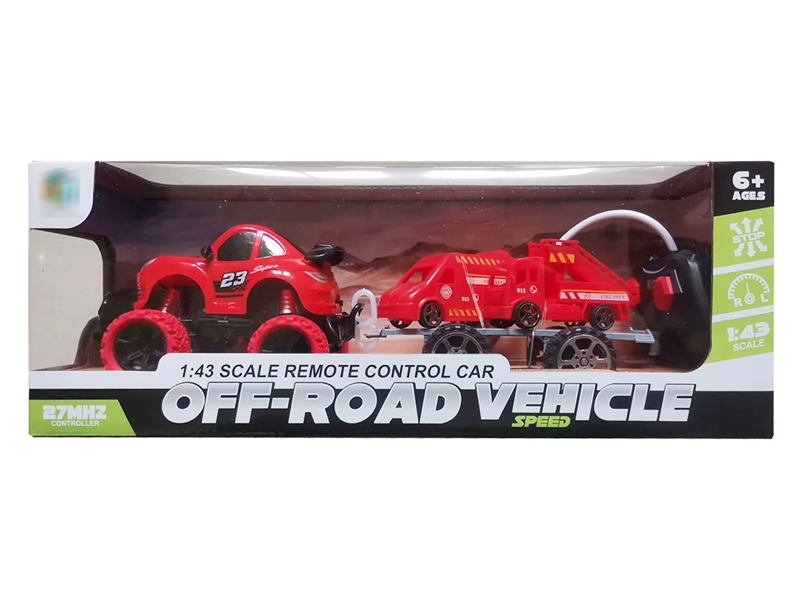 1:43 R/C CAR W/FREE WAY CAR , NOT INCLUDED BATTERY - HP1189948
