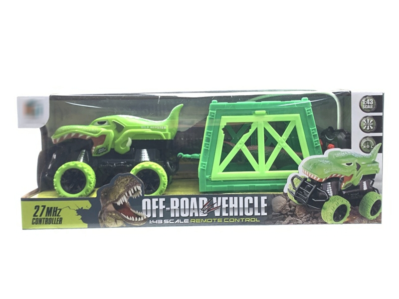 1:43 R/C CAR W/DINOSAUR , NOT INCLUDED BATTERY - HP1189951